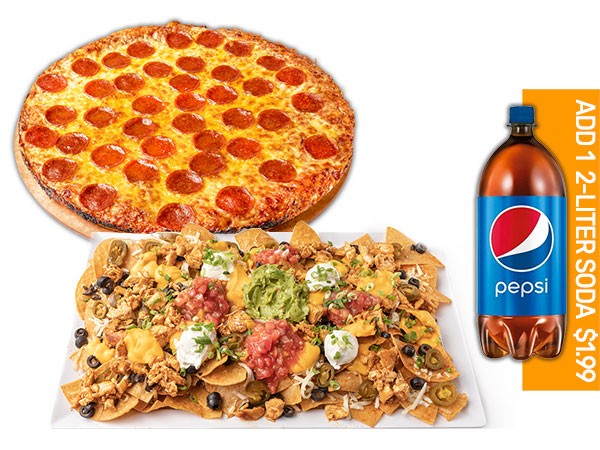 PIZZA & NACHO PLATTER COMBO image
