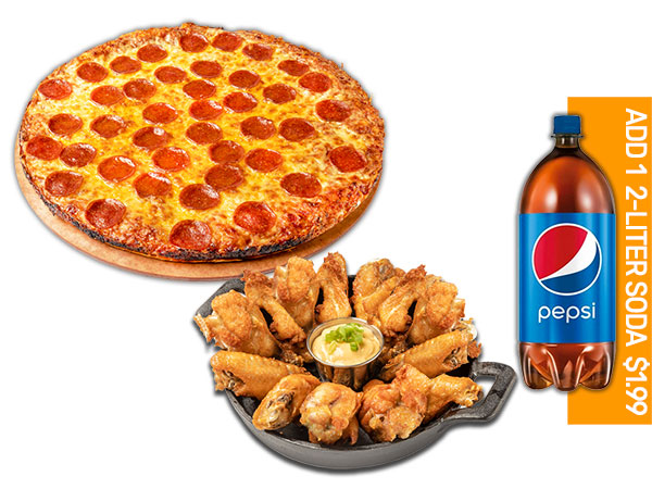 PIZZA & 15 WINGS  image
