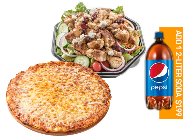 XL CHEESE PIZZA & SALAD image