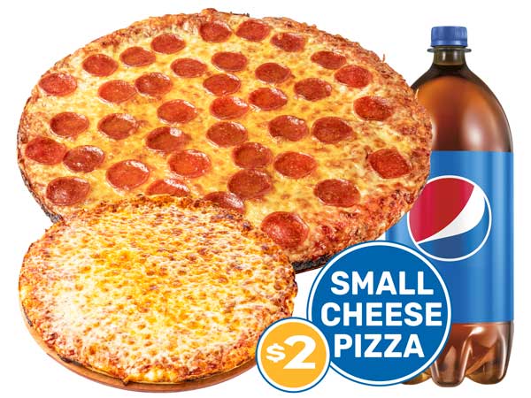 $2 SM CHEESE PIZZA DOLLAR DEAL image